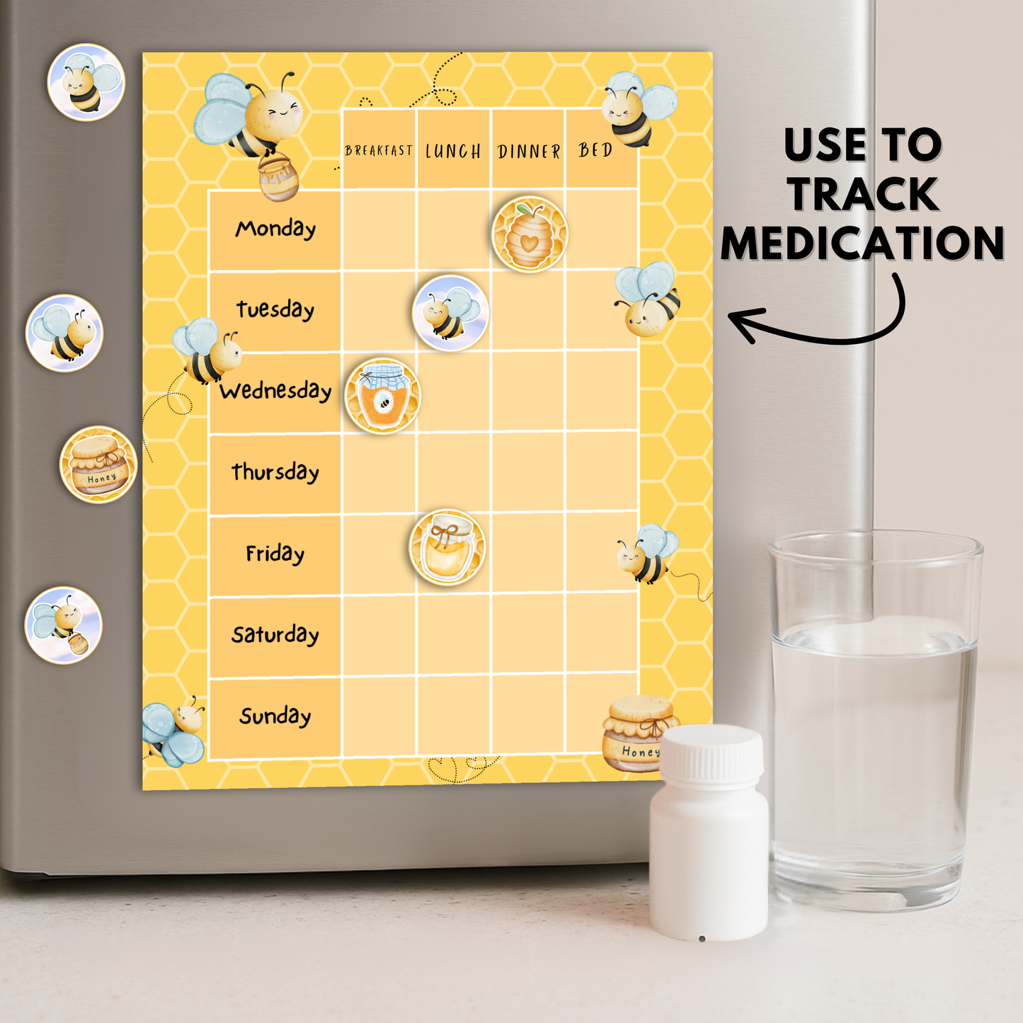 Gamer Magnetic Planner | Pill Tracker | Rewards Chart | Habit Tracker