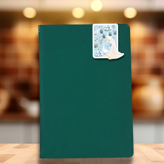 Goose | Floral English Country Garden Magnetic Bookmark For Book Lovers | Bookish
