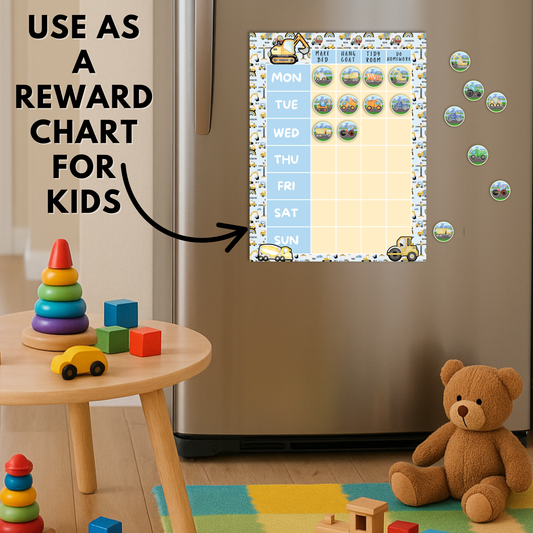 Unicorn Magnetic Planner | Pill Tracker | Rewards Chart | Habit Tracker