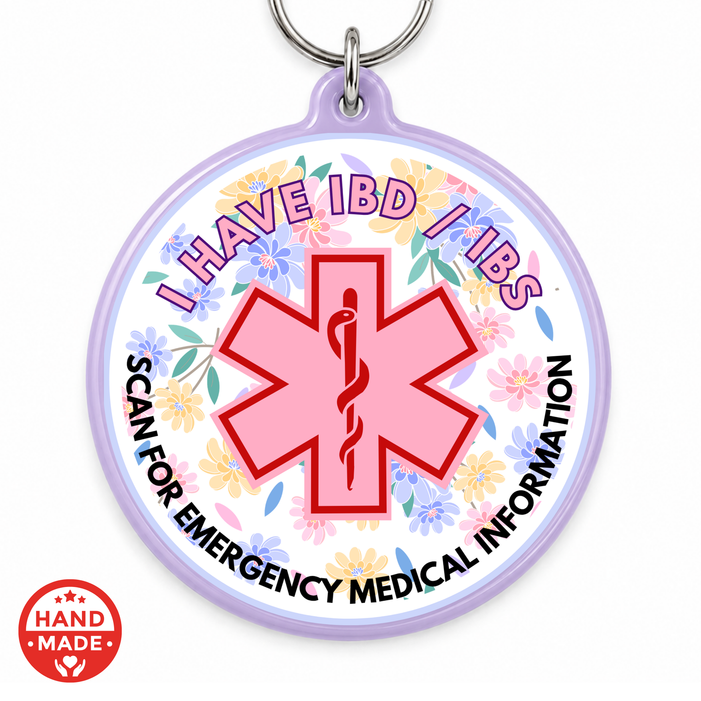 IBD / IBS | Scannable NFC MEDICAL Keychain - irritable bowel