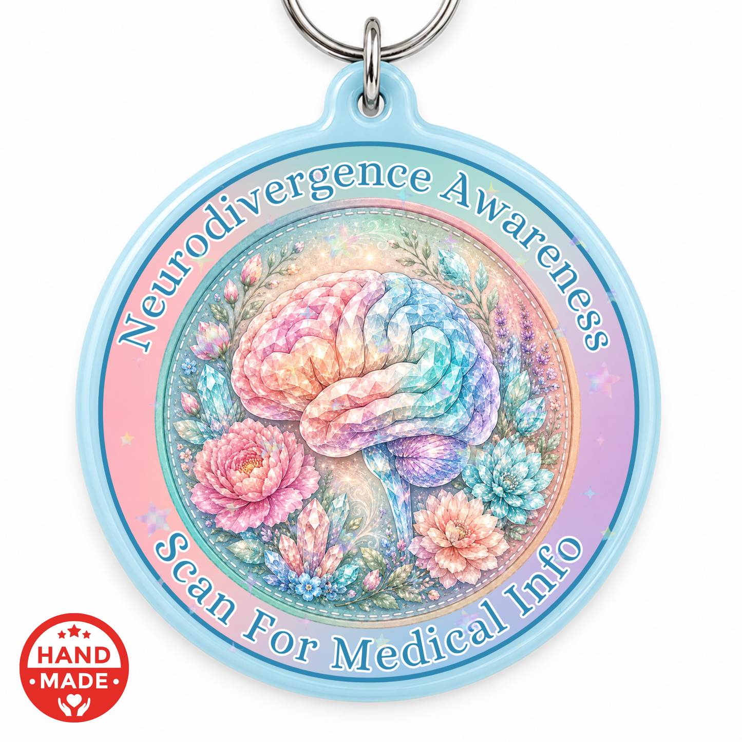 NEURIDIVERGENCE ADHD AUTISM | Scannable NFC MEDICAL Keychain