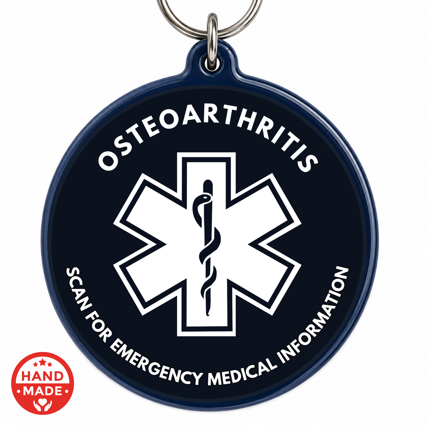 OSTEOARTHRITIS | Scannable NFC MEDICAL Keychain
