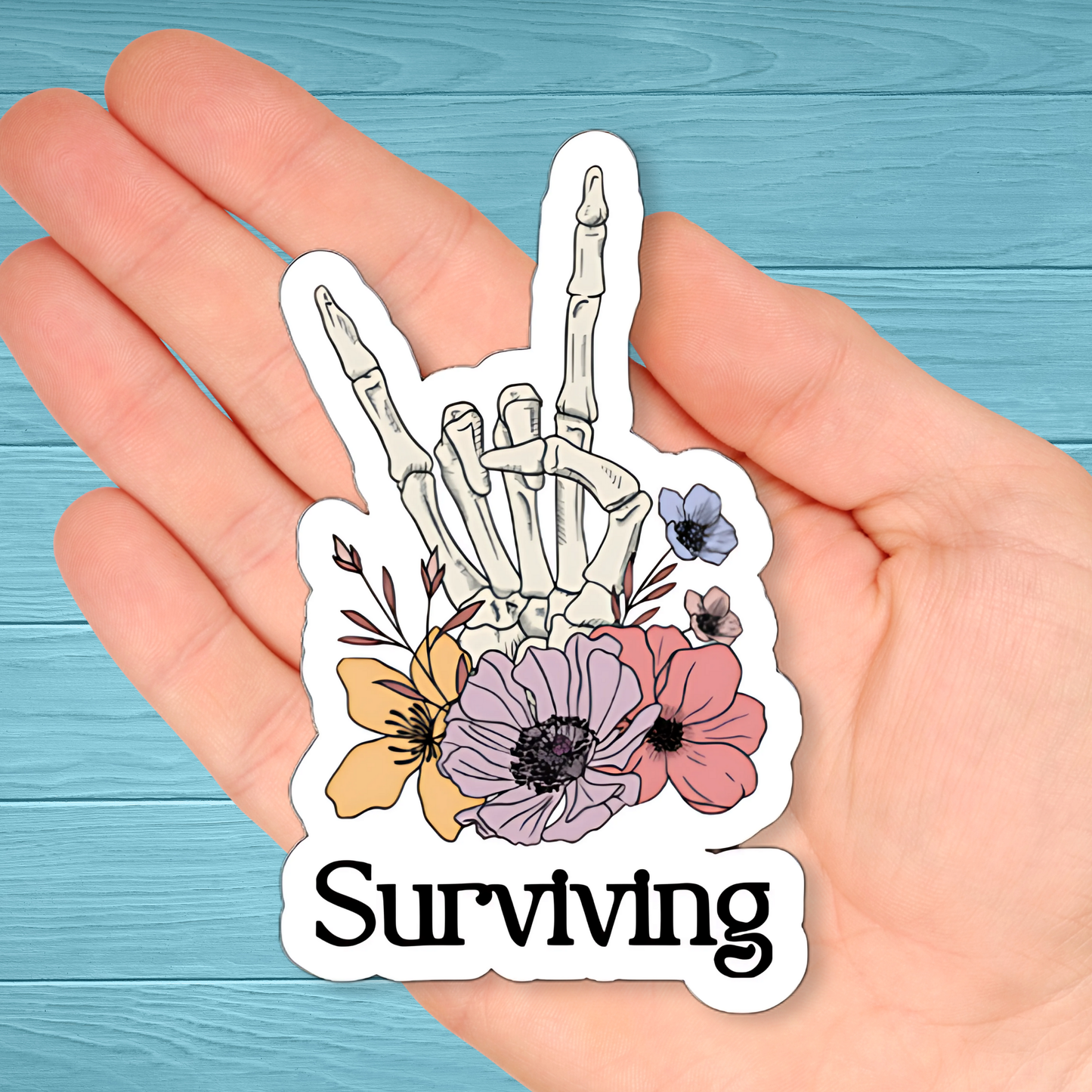 Heal Skeleton | Chronic Illness Disability Awareness Vinyl Water Resistant Sticker