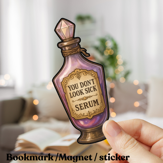 Potion Bottles | PERMANENT VINYL STICKER | - Chronic Illness Symptom Awareness Potions