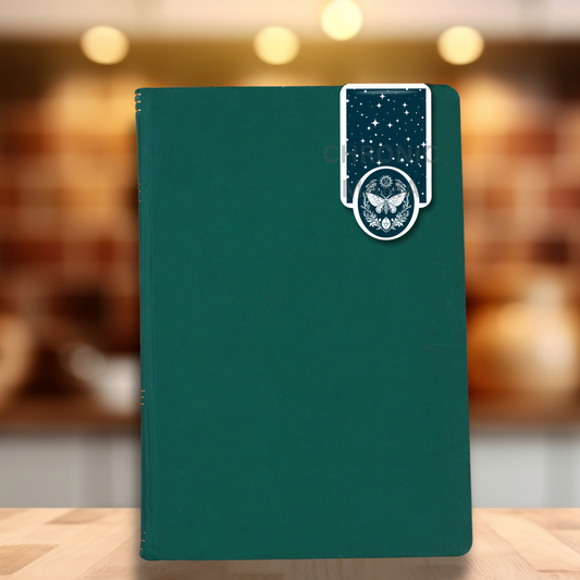 Stary Night Celestial Moth Magnetic Bookmark For Book Lovers | Bookish