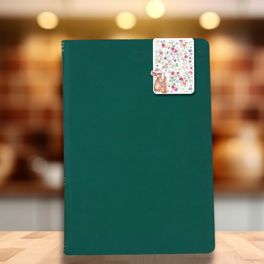 Cottagecore Rabbits | English Country Garden Magnetic Bookmark For Book Lovers | Bookish