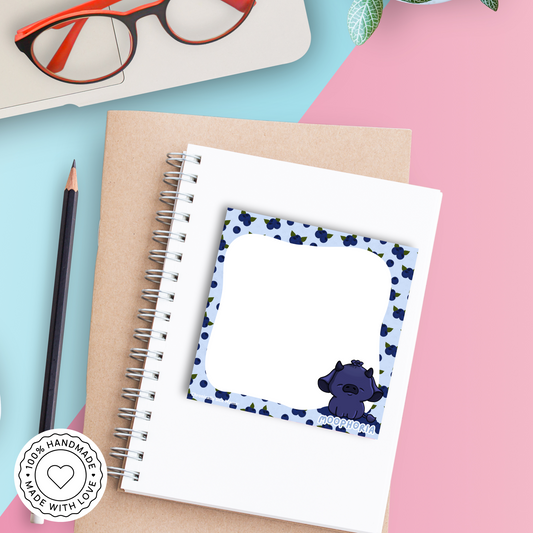Mooberry | Blueberry Cow - Cute Kawaii Cow Mini Memo Notepad