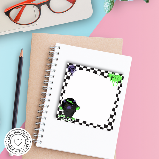 Emooo Emo Cow - Cute Kawaii Cow Mini Memo Notepad