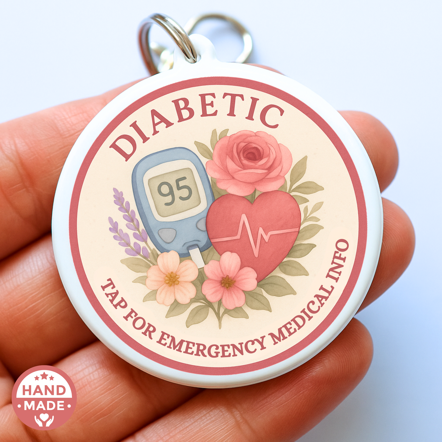 Diabetic | Emergency Alert Scannable NFC Keychain