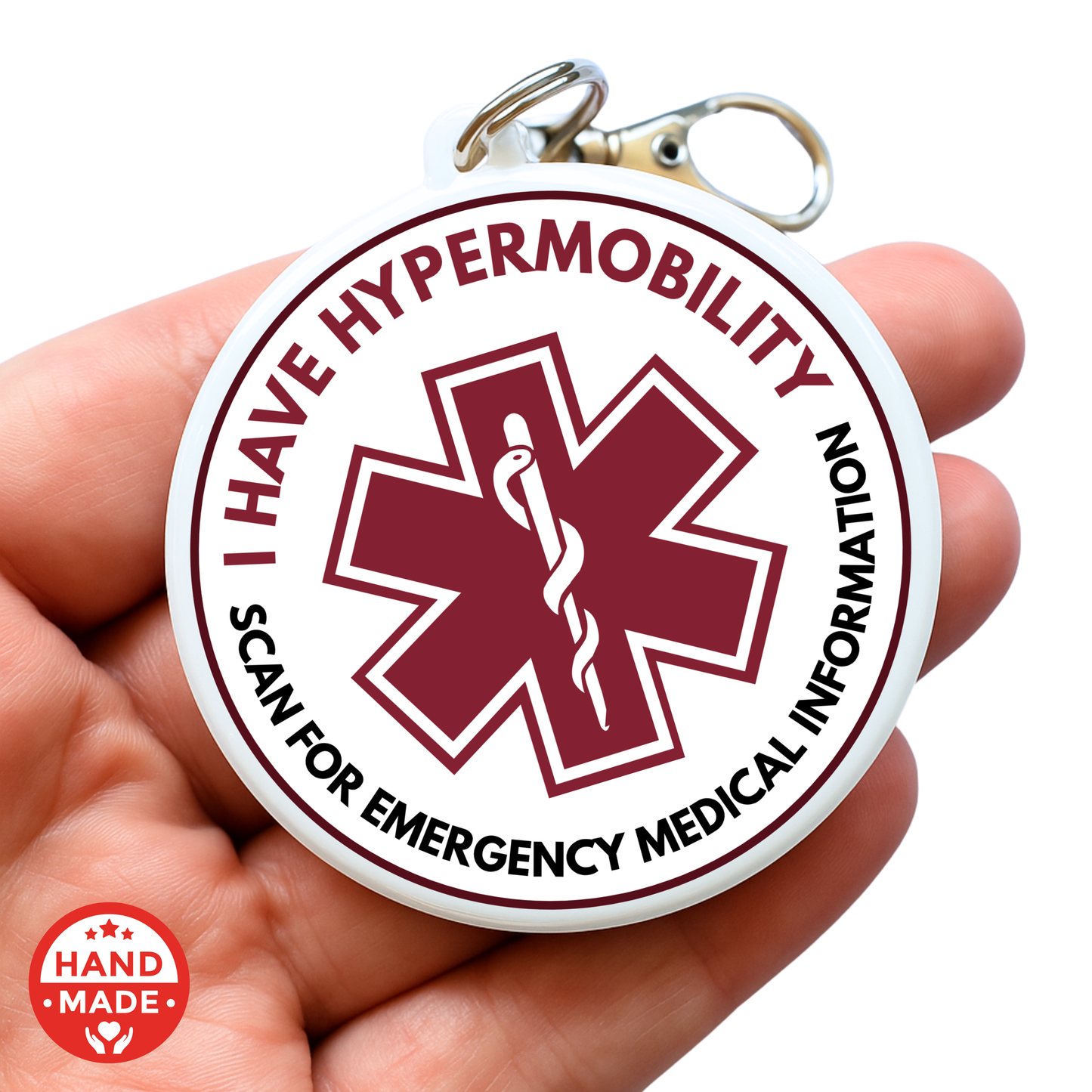 HYPERMOBILITY MEDICAL TAG | Scannable NFC Keychain