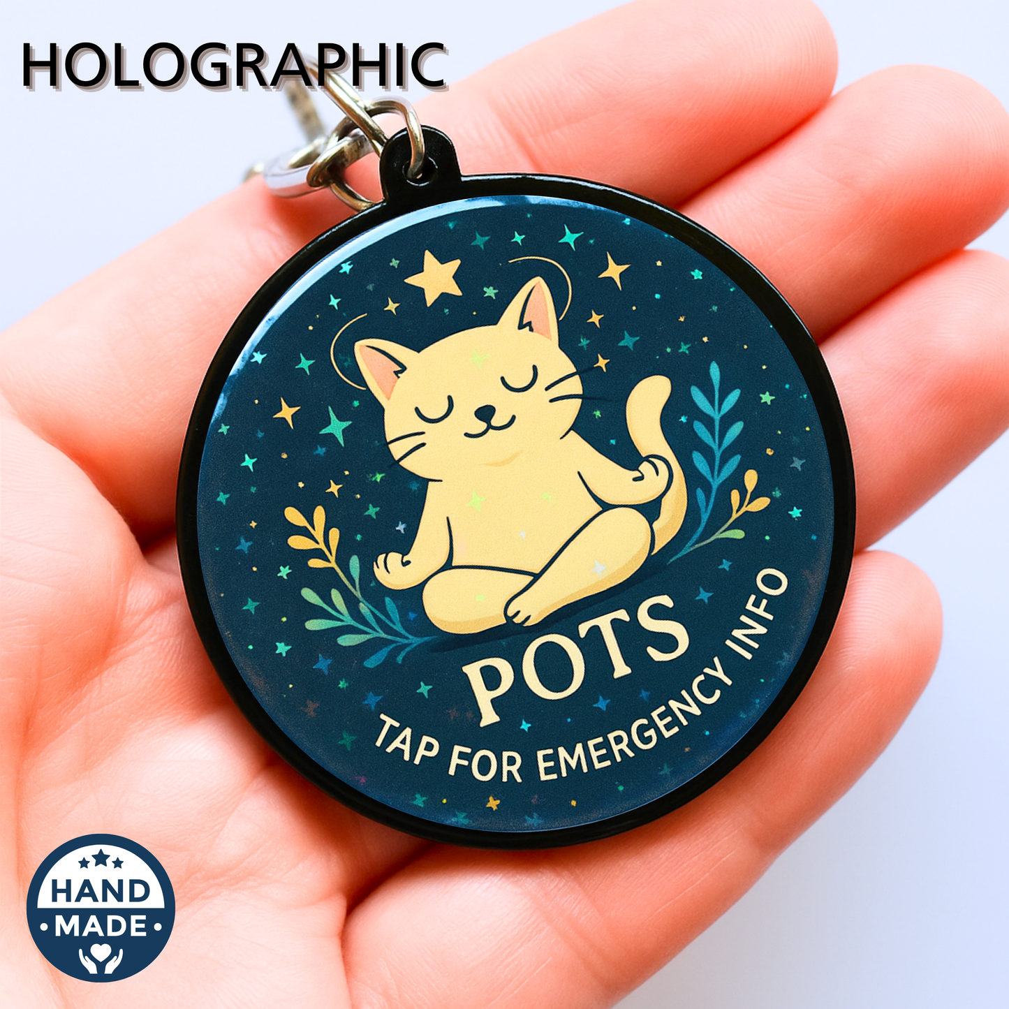 POTS (Postural Orthostatic Tachycardia Syndrome) | Emergency Alert Scannable NFC Keychain