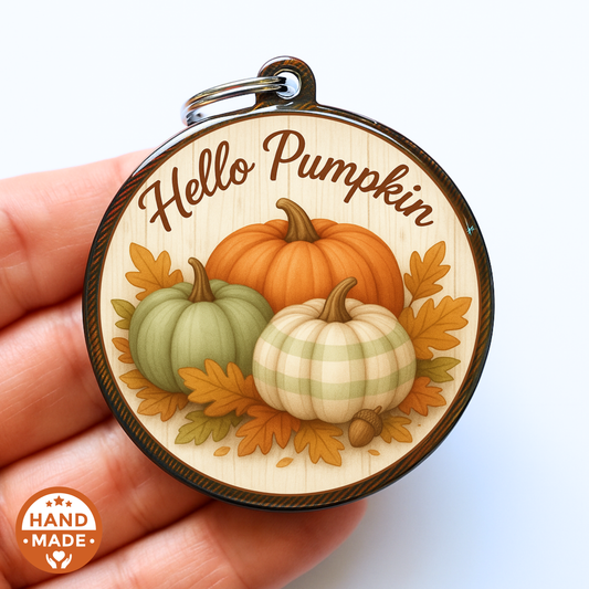 Hello Pumpkin | Autumnal Fall Scannable NFC Keychain