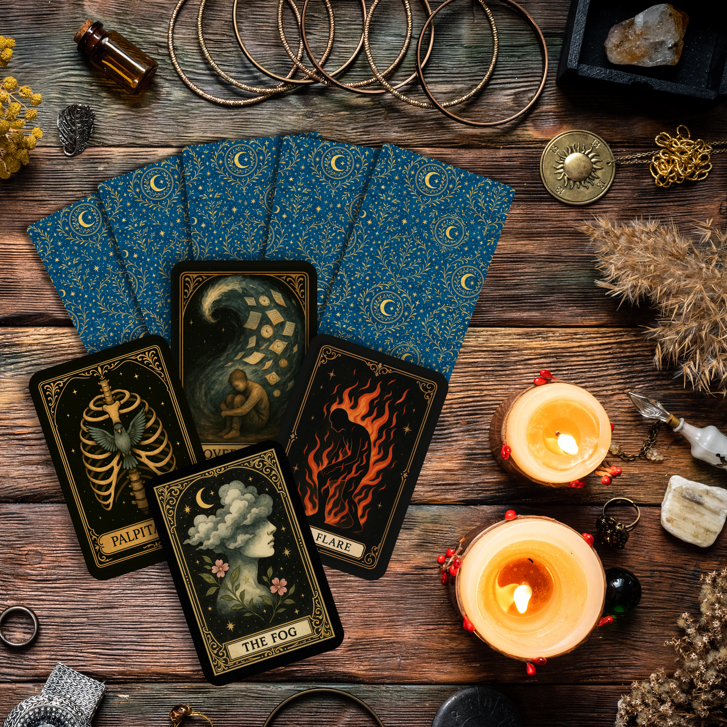 Tarot Deck | Bookmarks | - Chronic Illness Symptom Awareness Tarot Card