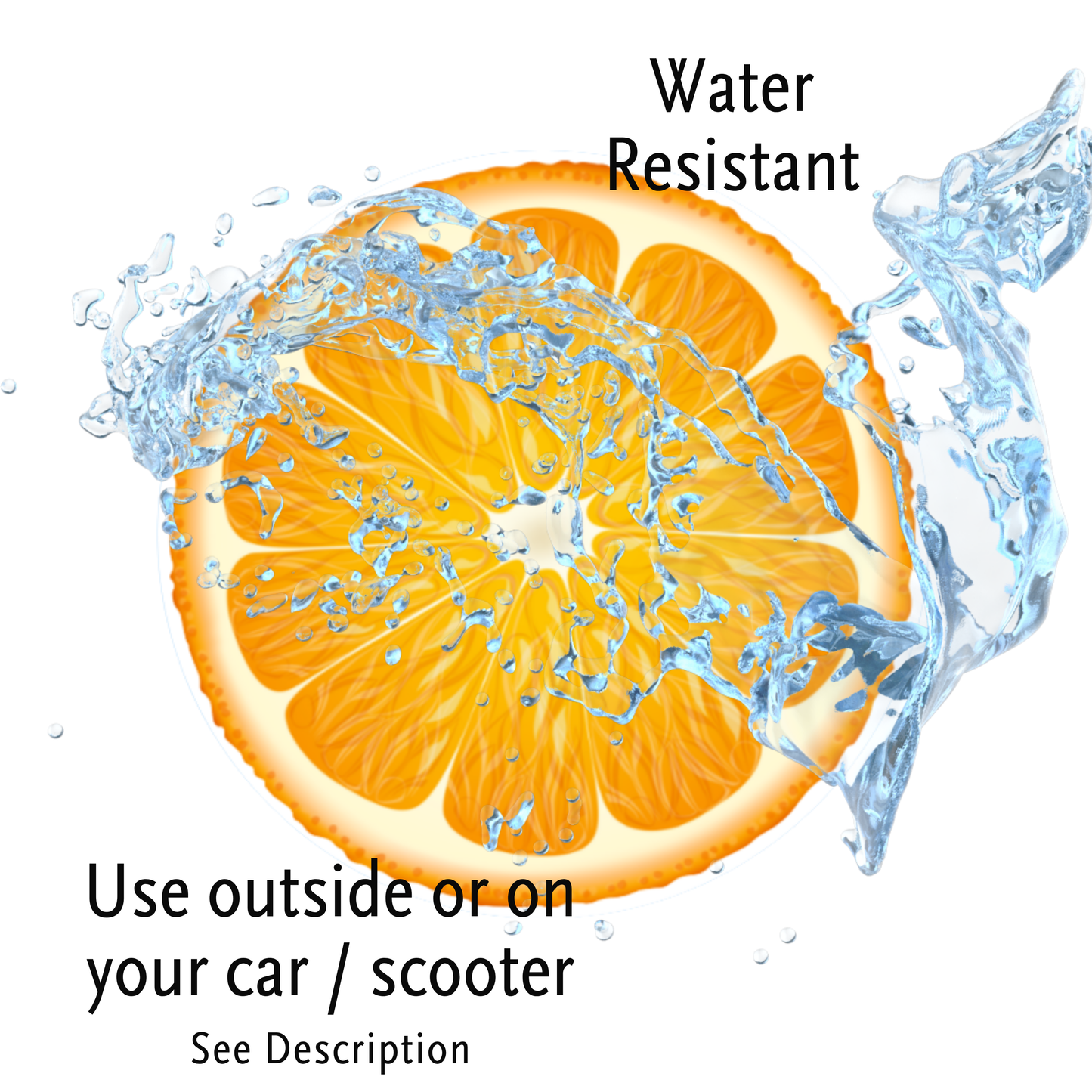 Mini Orange Slice Multipack | Vinyl Water Resistant Sticker
