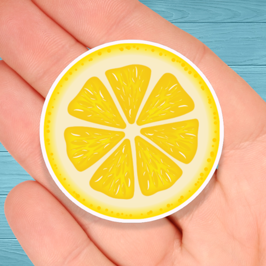 Lemon Slice  | Vinyl Water Resistant Sticker