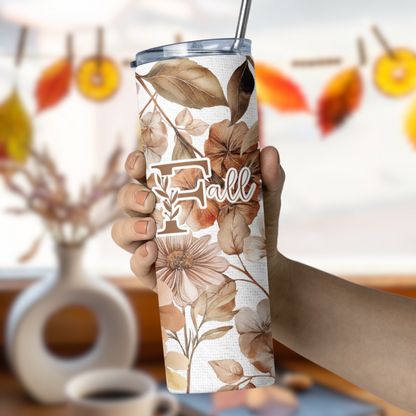 Fall Floral Tumbler