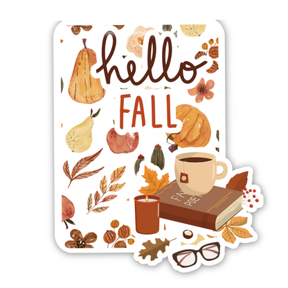 Hello Fall | Autumn | Fall Lover | Magnetic Bookmark For Book Lovers | Bookish
