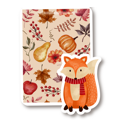 Fall Fox | Autumn Leaves Magnetic Bookmark For Book Lovers | Bookish