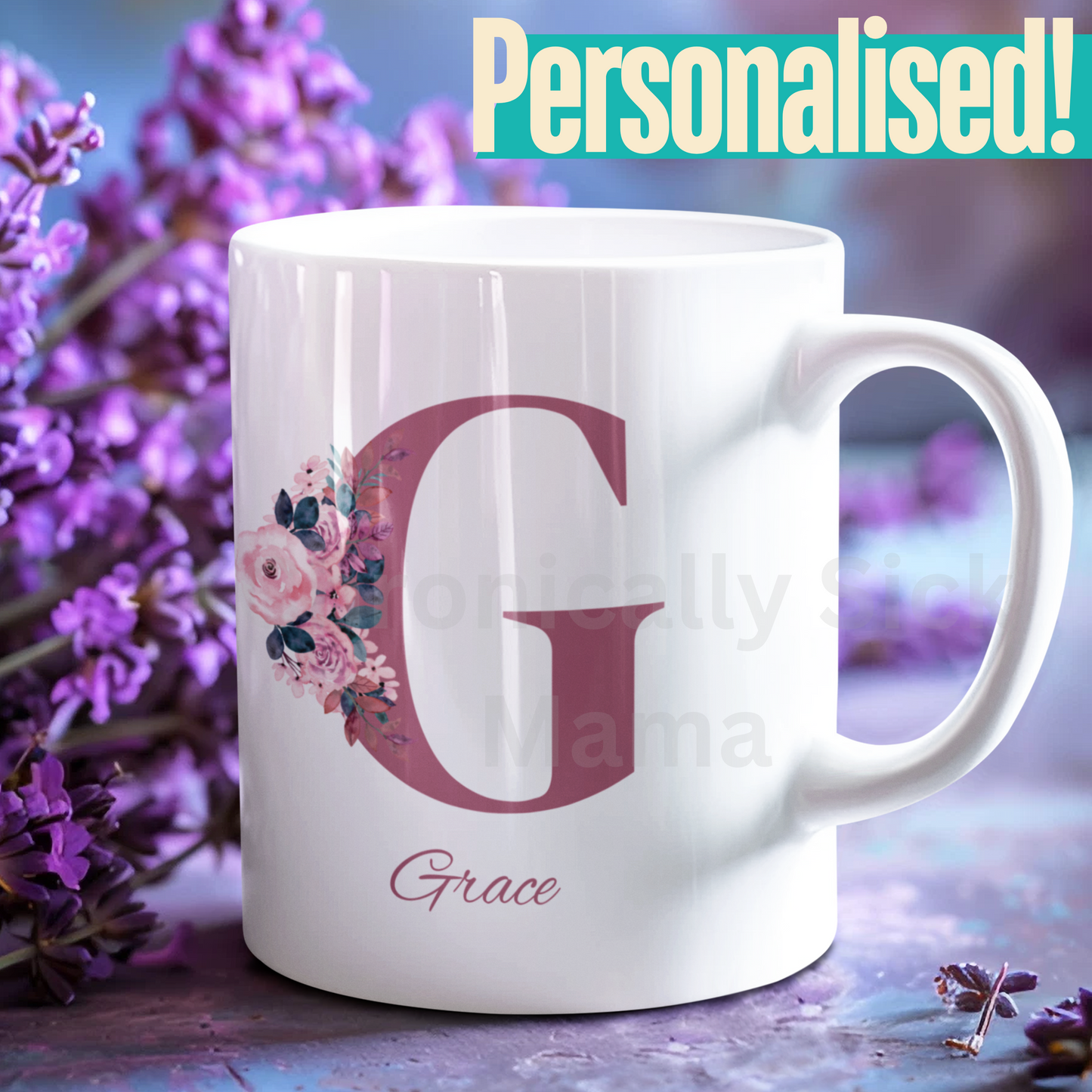 Custom Name Mug Personalised Gift Purple