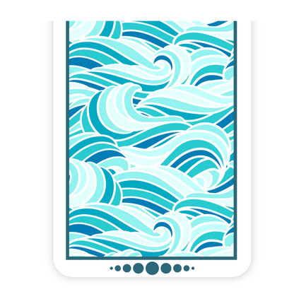 Ocean Waves | Calming Nature Magnetic Bookmark For Book Lovers | Bookish