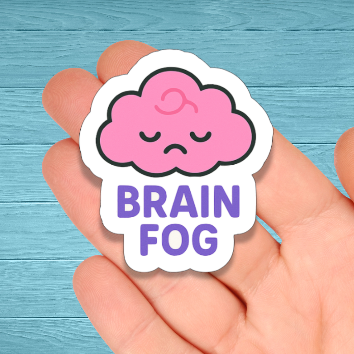 Brain Fog | Chronic Illness Disability Awareness Vinyl Water Resistant Sticker