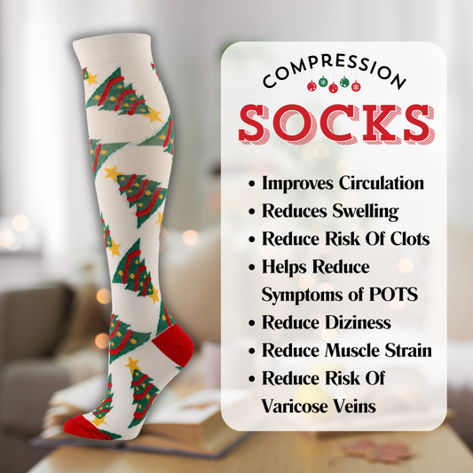 Christmas Compression Socks Christmas Tree