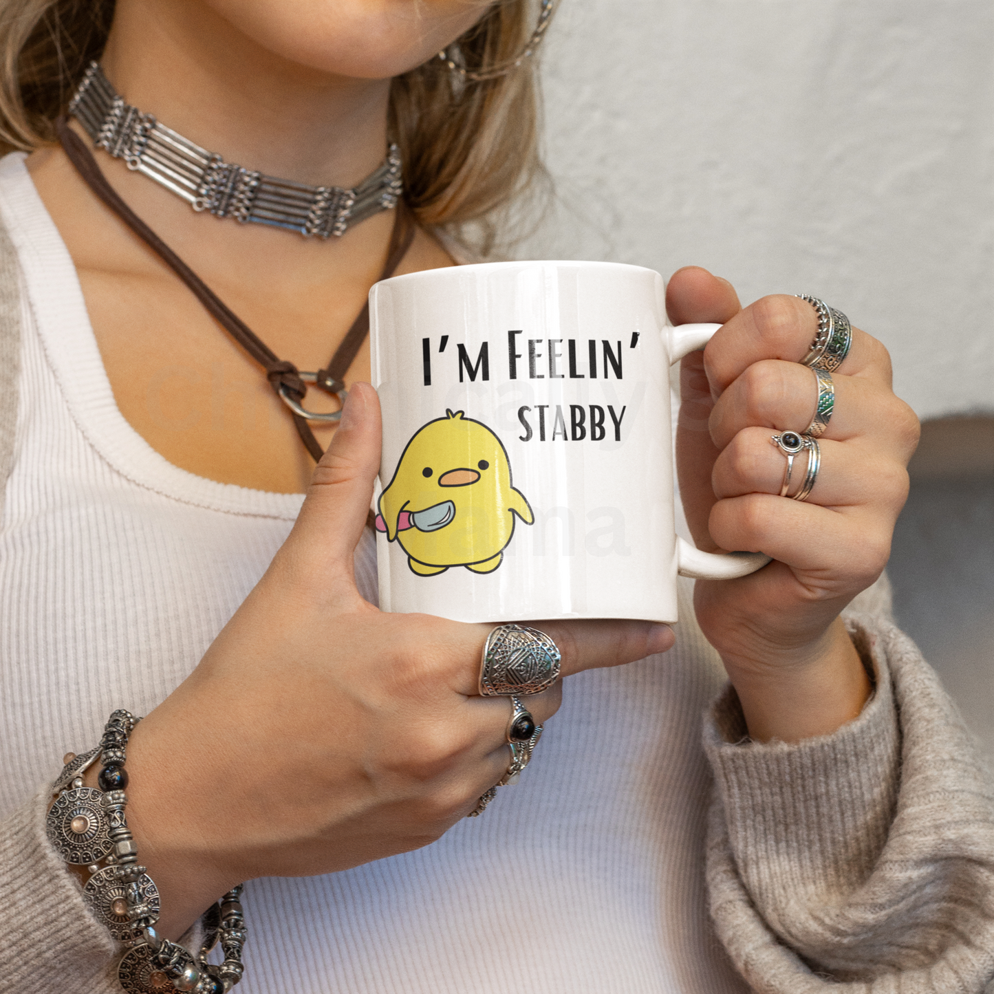 I'm Feelin' Stabby Dark Humour Mug