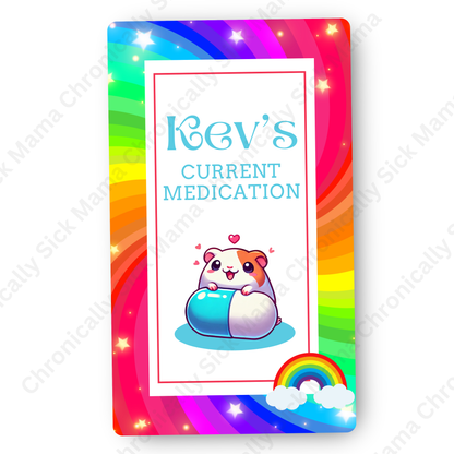 Rainbow | Medical And Medication Cards | List Your Medical Conditions And Medication And Never Forget Them