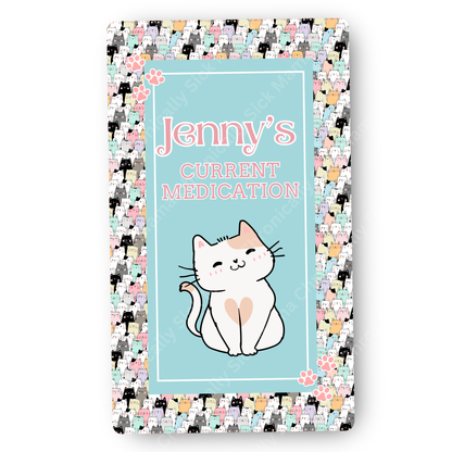 Cat Army Design | Medical And Medication Cards | List Your Medical Conditions And Medication And Never Forget Them