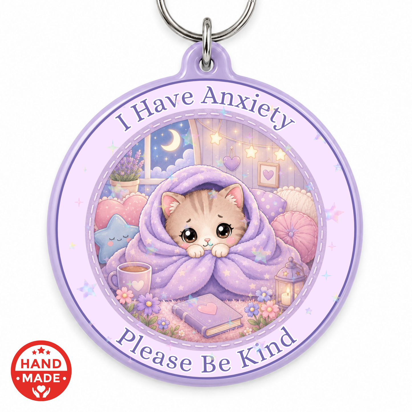 ANXIETY CAT LOST CHILD SCANNABLE TAG - EMERGENCY CONTACT