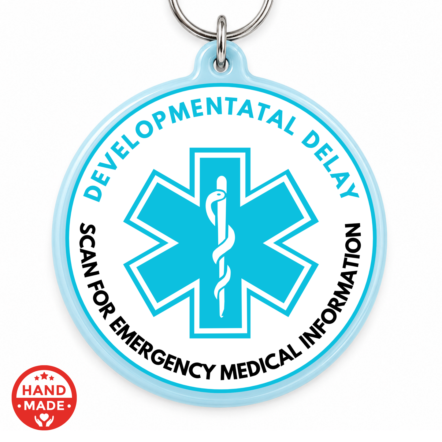 DEVELOPMENTAL DELAY | Scannable NFC MEDICAL Keychain