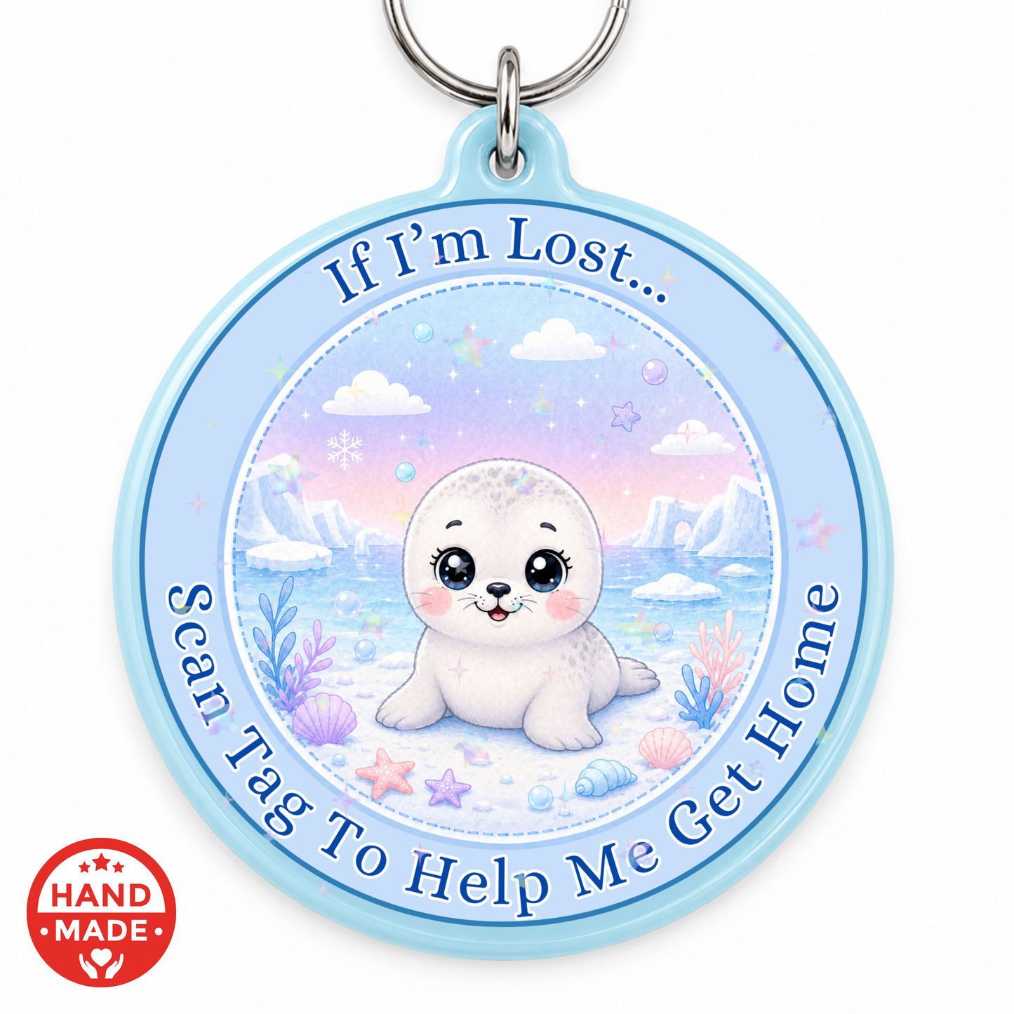 SEAL PUP LOST CHILD SCANNABLE TAG - EMERGENCY CONTACT