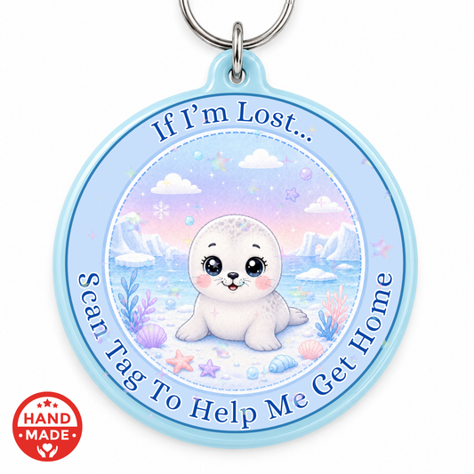 SEAL PUP LOST CHILD SCANNABLE TAG - EMERGENCY CONTACT