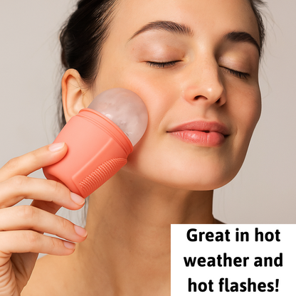 Silicone Ice Roller For Skin And Hot Flashes