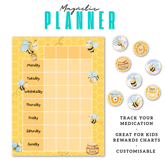 Digger Magnetic Planner | Pill Tracker | Rewards Chart | Habit Tracker