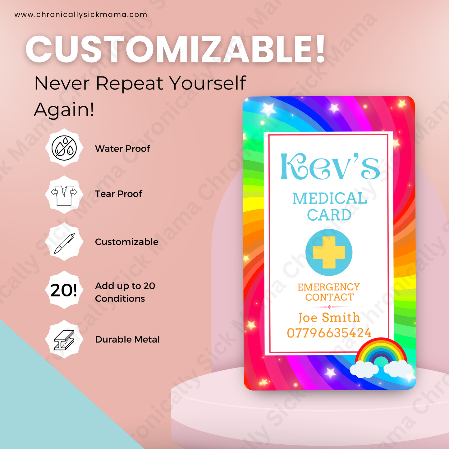 Rainbow | Medical And Medication Cards | List Your Medical Conditions And Medication And Never Forget Them