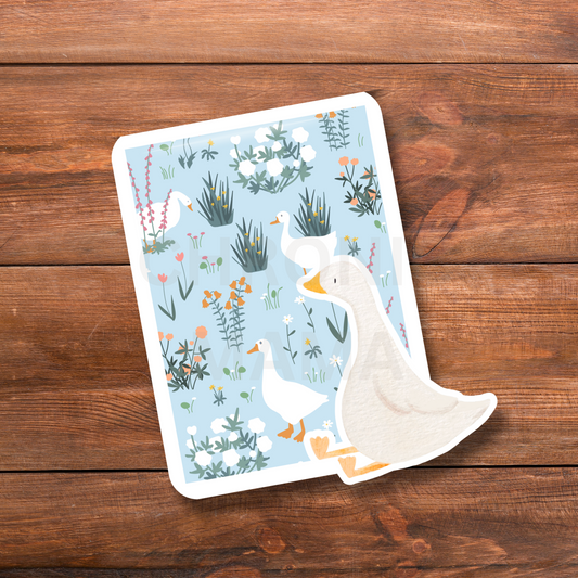 Country Goose Magnetic Bookmark