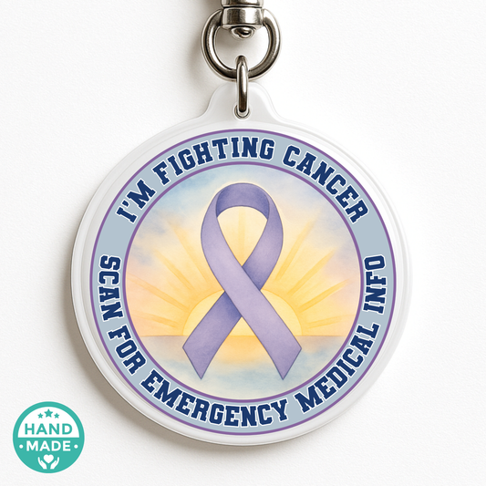 Cancer Emergency Medical Alert Tag 