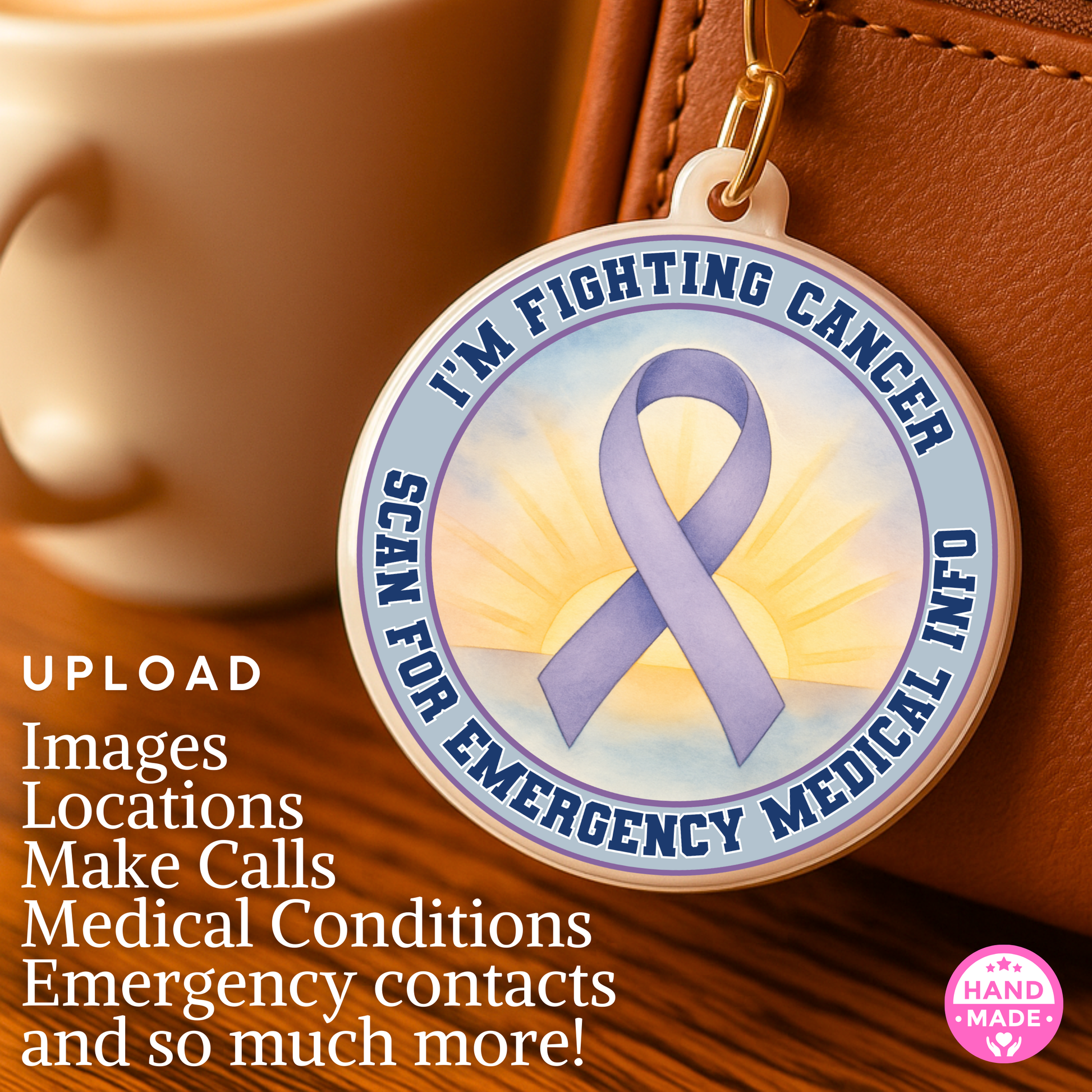 Cancer Emergency Medical Alert Tag 