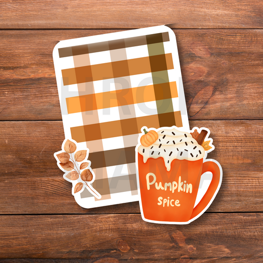 Pumpkin Spice Latte Magnetic Bookmark