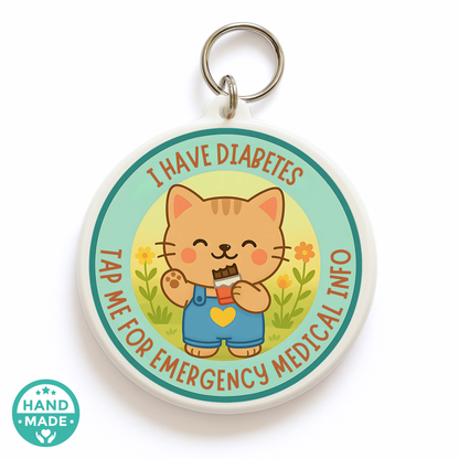 Diabetes medical alert emergency tag for kids 