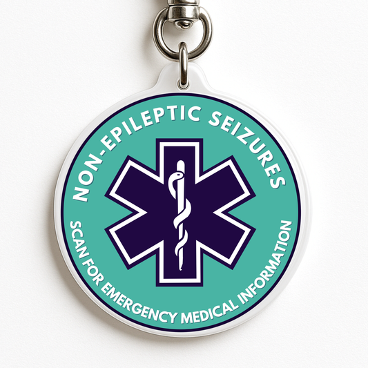 Non-Epileptic Seizure |  Seizure Emergency Alert Tag | Emergency Alert Scannable NFC Keychain