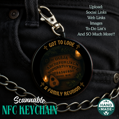 Family Reunion | Spooky Ouija Board | Witchy Halloween Scannable NFC Keychain