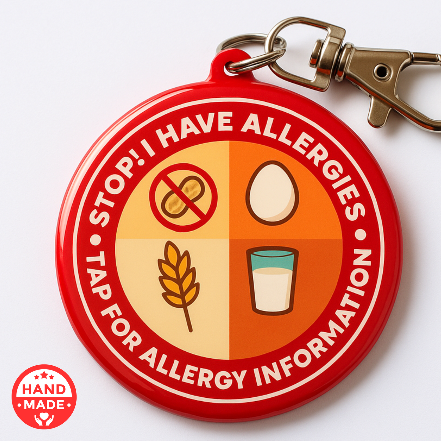 Allergy Alert  | Emergency Alert Scannable NFC Keychain
