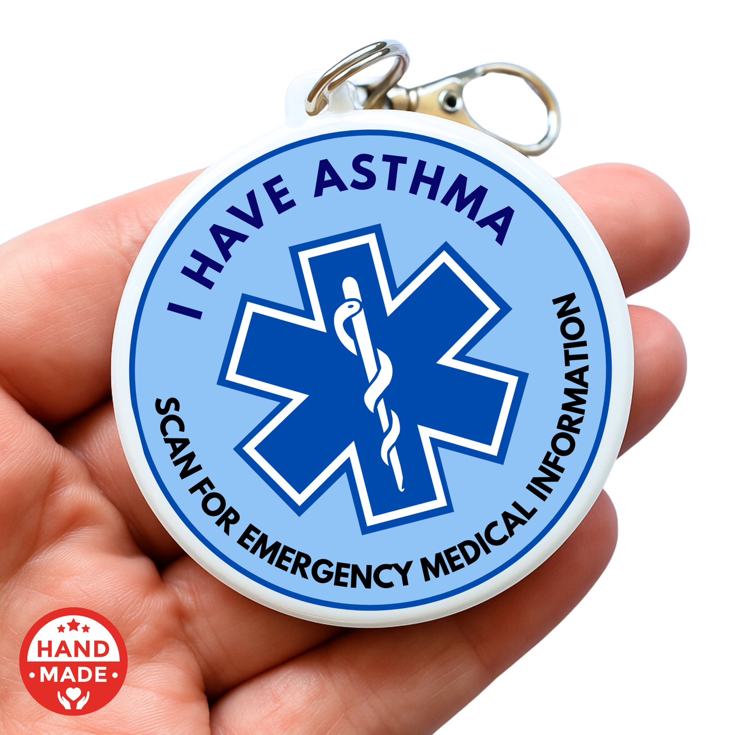 ASTHMA MEDICAL TAG | Scannable NFC Keychain