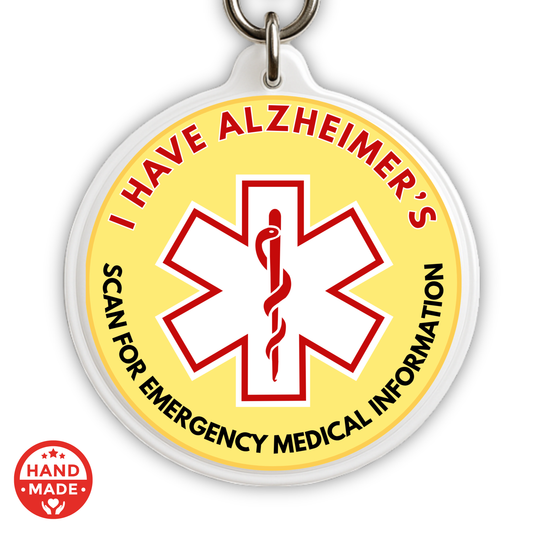 ALZHEIMER'S MEDICAL TAG | Scannable NFC Keychain