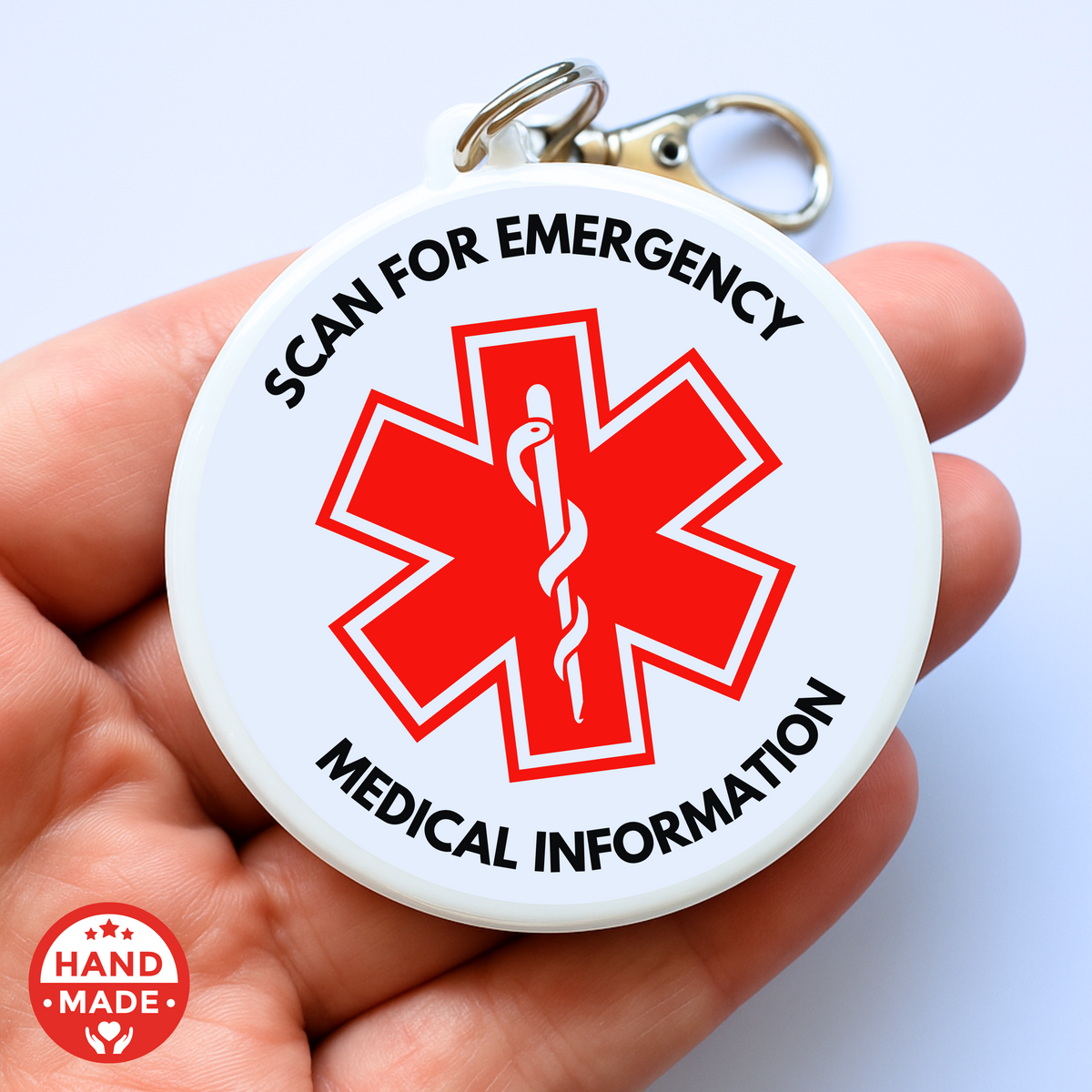 Eas Keychains Emergency Alert | Emergency Alert Scannable NFC Keychain – Chronically ...