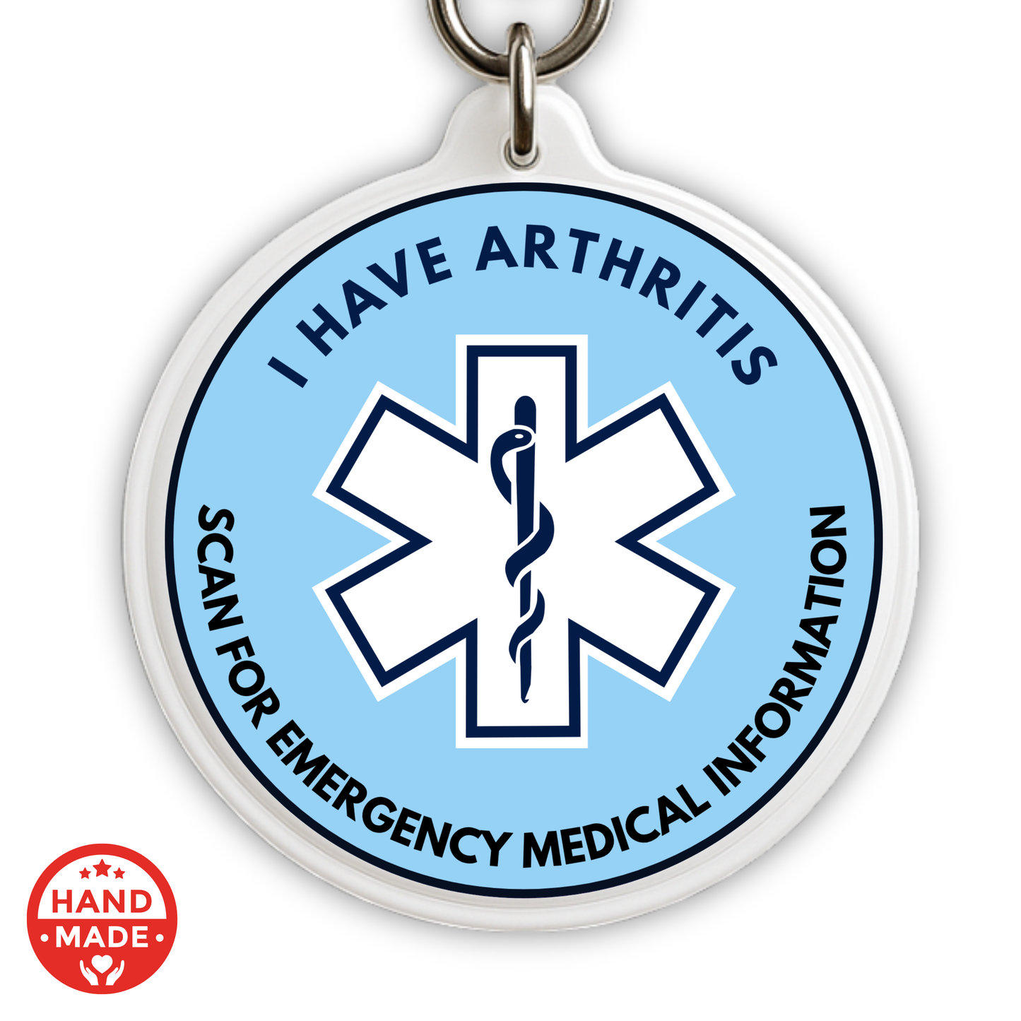 ARTHRITIS MEDICAL TAG  | Scannable NFC Keychain