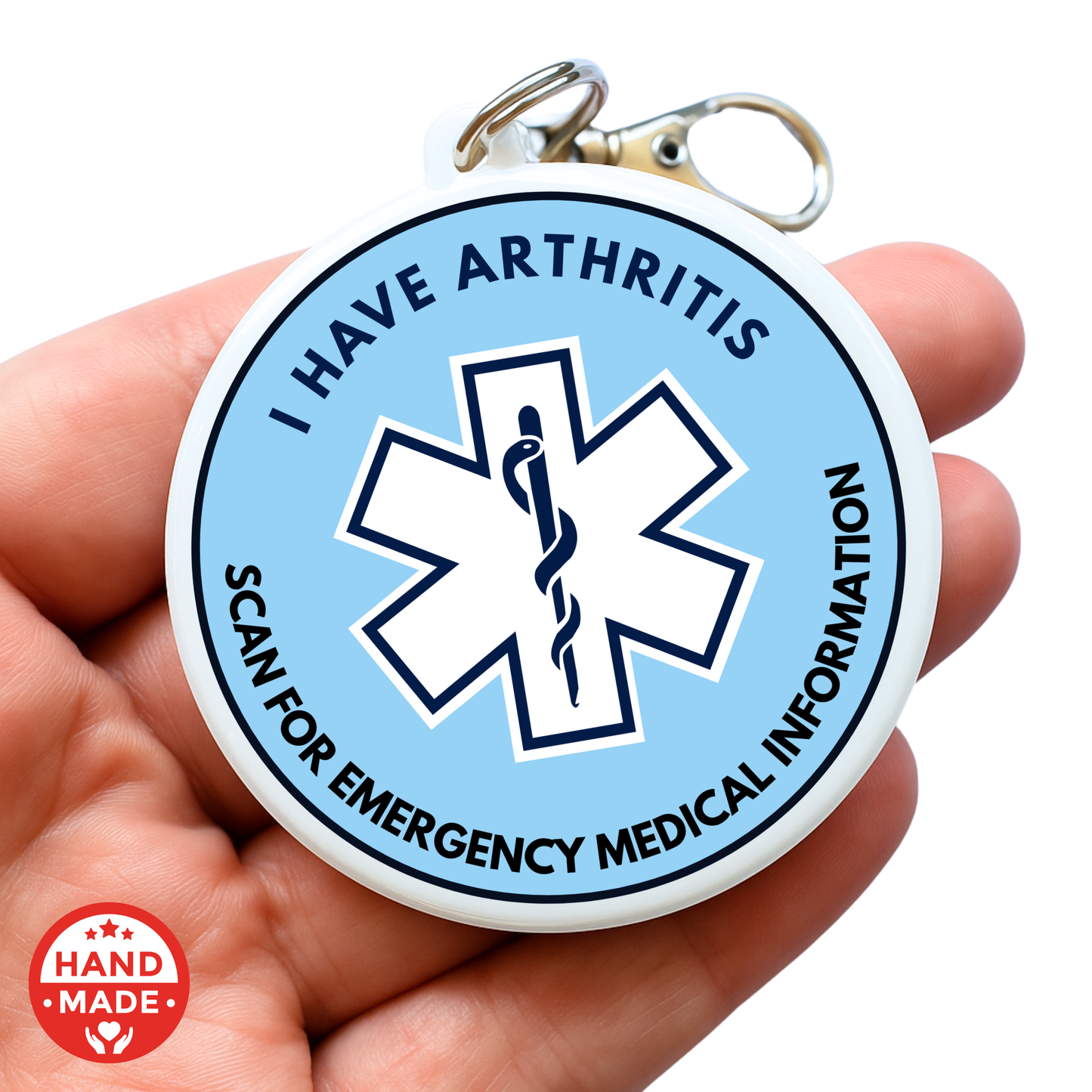 ARTHRITIS MEDICAL TAG  | Scannable NFC Keychain