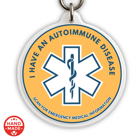AUTOIMMUNE DISEASE MEDICAL TAG  | Scannable NFC Keychain